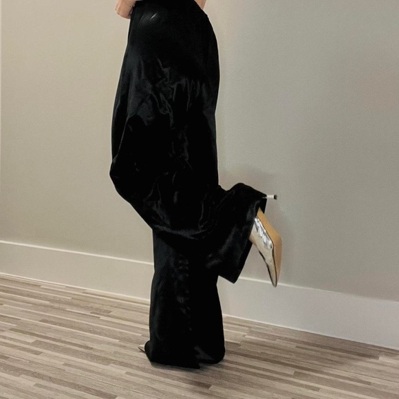 Coldwater Creek 14 Satin Wide Leg Pant NWT - Picture 1 of 9
